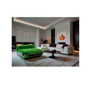 HANDCRAFTED DIGITAL art by me interior decor space NWT color print & lamination